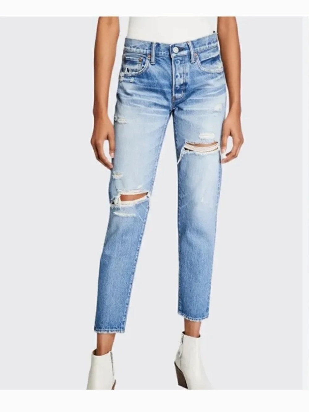 MOUSSY VINTAGE Bowie Tapered Jeans Blue Size 24